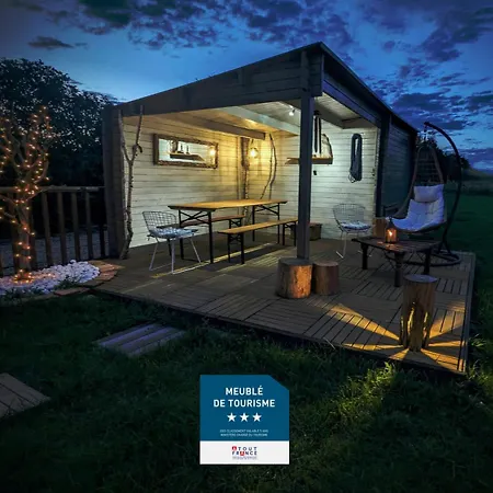 Le Woody Lodge, Large With Wooden Deck And With Garden View Next To Fontainebleau Forest 木屋
